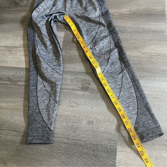 GymShark Hyper Amplify Leggings High Rise Small Gray Black Workout - Picture 9 of 12
